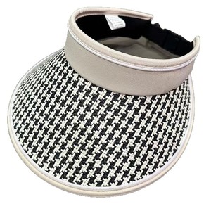 หมวกบังแดดสไตล์เกาหลีสำหรับผู้หญิงปีกกว้างลายฮาวด์ทูธป้องกันแสงแดดกลางแจ้งแฟชั่นหญิงฤดูใบไม้ผลิฤดูร้อน - Product Image 5