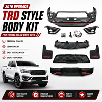 Kit carrosserie TRD pour Toyota Hilux Revo 2015-2016 : Pare-chocs avant, calandre, caches de feux antibrouillard, accessoires garde-boue
