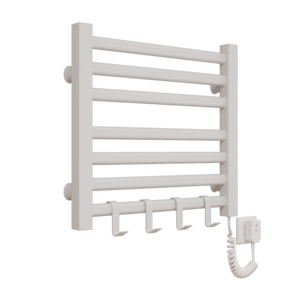 Sèche-serviettes chauffant mural en aluminium 100W 7 barres pour <span class=keywords><strong>salle</strong></span> <span class=keywords><strong>de</strong></span> <span class=keywords><strong>bain</strong></span>, séchoir à vêtements électrique - Product Image 3