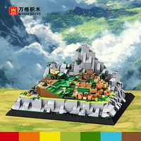 Ensemble de blocs de construction d'architecture mondiale 3D de style MOC, briques emboîtables haute précision pour projet de construction STEM pour enfants