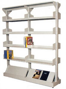 Muebles de Biblioteca para Escuelas y Universidades, Estantería de Libros de Doble Cara, Estantería de Acero Laminado en Frío, Estantes Ajustables de 7 Niveles - Product Image 6