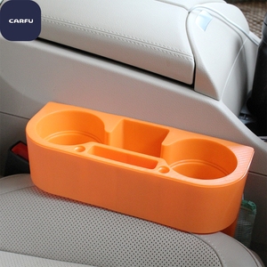 Caja de Almacenamiento Interior para Auto, de Plástico ABS Negro, con Portavasos, para Colocar Entre los Asientos, Consola Central, Universal - Product Image 6