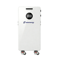 Smsenergy 16KWh 10-20KW 51.2V LiFePO4 Stockage d'énergie domestique empilable solaire IP55 CAN Hybride Réseau Portable Mobile Durée de vie de plus de 10 ans