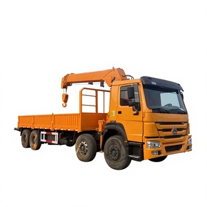 Howo 8x4 <b>Flatbed</b> Wrecker Towing <b>Truck</b> Mounted 8 Ton Crane Euro 3 Emission Manual Transmission Diesel Fuel - Product Image 6