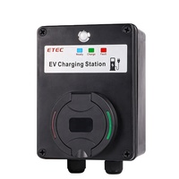 Ev estação de carregador automotivo elétrico, 3 fases 32a 22kw, carteira de preço baixo, carregamento com rcmu tipo 2 tomada