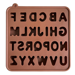 Moule en silicone en forme de <span class=keywords><strong>lettres</strong></span> pour chocolat, pochoirs en forme de <span class=keywords><strong>lettres</strong></span>, moule pour faire des biscuits au chocolat, gâteaux, desserts, bonbons gélifiés, fondant - Product Image 2