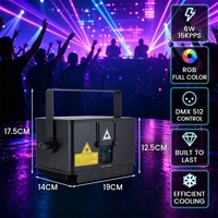 Almacén de EE. UU. Sin impuestos Mini 6W Luz láser de escenario con efecto de haz de animación multicolor para eventos