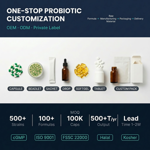 Fórmula Probiótica para la Salud Mental <span class=keywords><strong>L</strong></span>.<span class=keywords><strong>rhamnosus</strong></span> CCFM1025 B.longum CCFM1081 <span class=keywords><strong>L</strong></span>.plantarum CCFM1021 Polvo Probiótico para Aliviar la Ansiedad - Product Image 4