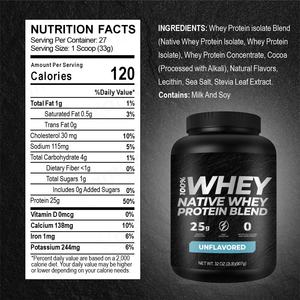 תווית פרטית amaz 80% חלבון מי לבודד wpi 90% עבור צמיחה שריר כושר מוצרי אבקת המינון טופס נשים - Product Image 2