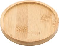 Plateau rond en bambou réutilisable, mini-assiette en bois, sous-verre en bambou pour collations, bijoux, vanité, bougies ou décoration de salle de bain