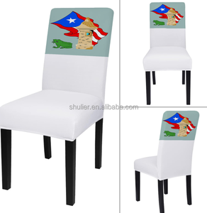 热销定制波多黎各国旗设计椅套椅背套促销座套椅子广告头枕套 - Product Image 3