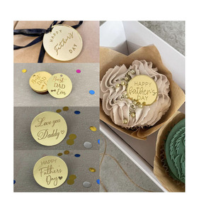 Feliz Día del Padre, el mejor papá, adorno acrílico para pastel para Decoración de Pastel de padre para decoraciones de fiesta del Día del Padre - Product Image 2
