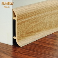 F80-C, RAITTO marque accessoires de sol en plastique décoratif PVC plinthe murale plinthe profils moulage garniture plinthe