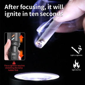 2025 mới 30W trắng Laser <span class=keywords><strong>Led</strong></span> đèn pin ống kính kép hiển thị kỹ thuật số hợp kim nhôm sáng thuốc lá chiếu sáng Dải huỳnh quang - Product Image 6