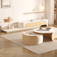 Meuble TV moderne et simple, style crème, pour petit appartement, suspendu au mur, en bois massif blanc