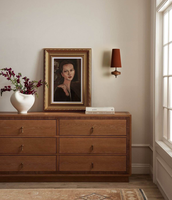 Applique murale vintage en bois avec abat-jour en tissu rétro français, éclairage LED pour chambre à coucher, chevet, couloir, hôtel, éclairage décoratif intérieur