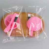 Ensemble de 6 bols faciaux roses, ensemble d'outils de beauté, logo personnalisé, ensemble de bols pour mélanger les masques faciaux, outils cosmétiques pour la beauté