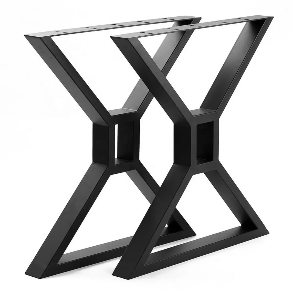 ขายส่งอุปกรณ์เฟอร์นิเจอร์เหล็กหล่อหนัก X รูปร่างอุตสาหกรรมขาโลหะฐานโต๊ะสำหรับโต๊ะกาแฟรับประทานอาหาร