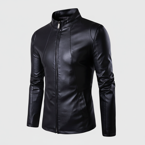แจ็กเก็ตหนังแบบมืออาชีพสำหรับทุกเพศพร้อมดีไซน์โลโก้ตามสั่ง - Product Image 1