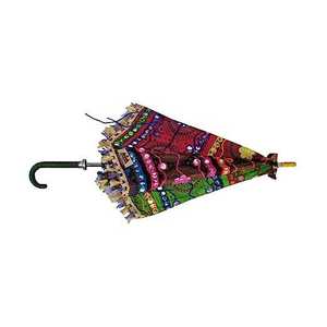 Sombrillas Decorativas Bordadas a Mano Tradicionales, Parasoles de Boda Vintage, Sombrilla Decorativa, Fabricante Indio OEM ODM - Product Image 3