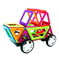Wellbbplay - Juego de 128 Bloques de Construcción Magnéticos de Plástico para Niños