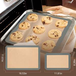 Reusable <b>Silicone</b> <b>Baking</b> Mat Non-Stick Food Safe <b>Silicone</b> Mats for Making Cookies Macaroons Bread - Product Image 2