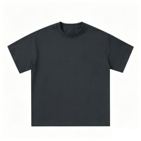T-shirts d'été respirants en coton peigné épais surdimensionnés personnalisés pour hommes et femmes, vente en gros
