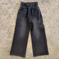 Ensemble de survêtement personnalisé délavé au soleil, ensemble délavé à l'acide, DTG, 100% coton, molleton français, survêtement à double taille, sweat-shirt et pantalon de survêtement