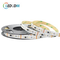 Bande LED RVB/RVBW à pixels adressables CE ROHS ETL certifiée, modèle Ws2811 Ws2814A, 24 V CC, 30/60 LED/M, 12 mm, idéale pour Noël - Vente chaude