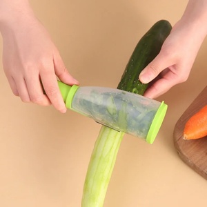 Accessoires de cuisine créatifs en plastique et acier inoxydable, éplucheur multifonctionnel pour fruits et légumes, pour la maison - Product Image 3