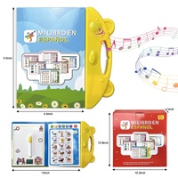 Buku elektronik pendidikan prasekolah anak, buku belajar bahasa Spanyol untuk anak usia 2-4 tahun interaktif Digital