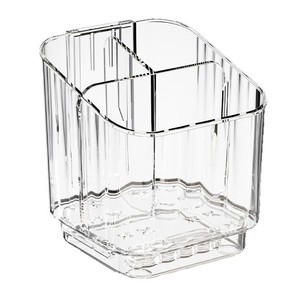 Bathroom Shelf Rectangular Plastic Suction Mounted Wall Mounted Minimalist Design Durable Storage For Sink Mirror Area - Product Image 4