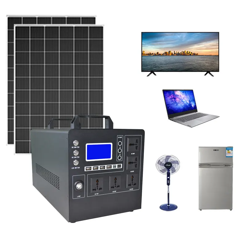 Sistema solare di vendita calda 1KW completo 1KW 1000W Kit completo Off Grid pannello solare per la casa sistema energetico 1000Watt