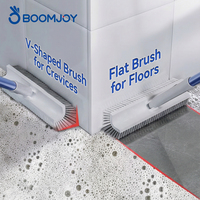 Brosse multifonctionnelle en forme de V BOOMJOY avec un angle de 180° °   Conception rotative et détachable pour l'entretien des interstices et des surfaces de toute la maison