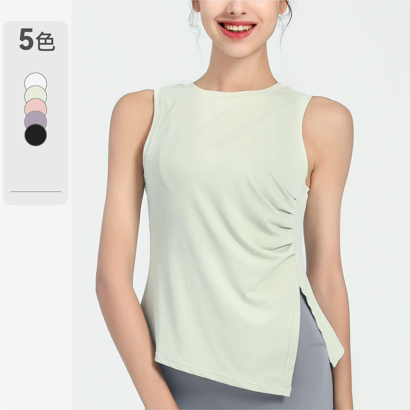 Quick-drying Sports Vest Women's Outerwear European American Style Sleeveless Yoga Fitness