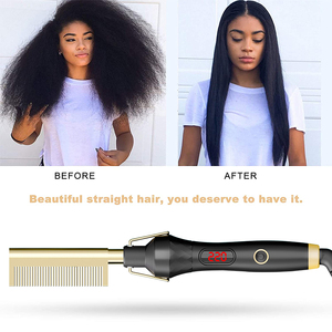 Jadeempress Electric Hair Straightener 500 F Black Extra 250C Flat Iron Hot Comb Kit/ - Product Image 4
