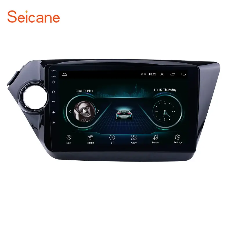 9 inch Android 11.0 2 DIN Android Car Stereo GPS navigation cho 2011 2012 2013 2014 2015 Kia K2 gương liên kết wifi đơn vị đứng đầu