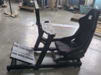 Cockpit de simulateur de course Elite 4080 en aluminium à fentes en T avec siège baquet réglable, compatible avec divers volants