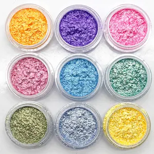 Mica Shining Diamond Dust Pigment Glass Flakes para maquillaje de sombra de ojos cosmético