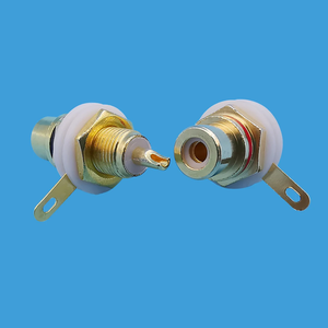 Prise RCA <span class=keywords><strong>femelle</strong></span> plaquée or prise audio prise amplificateur montage sur panneau châssis connecteur Phono avec écrou tasse à <span class=keywords><strong>souder</strong></span> - Product Image 4