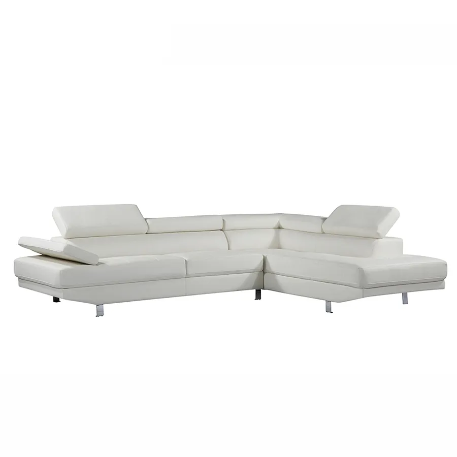 Phòng Khách Hiện Đại Ghế Sofa Da Thiết Kế Nội Thất Trắng Ngoại Quan Da/PVC Sofa