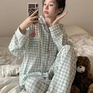 ชุดนอนลายทาง<span class=keywords><strong>รูป</strong></span>สัตว์ผ้าคอตตอนเมฆใหม่สำหรับผู้หญิงชุดใส่อยู่บ้านลายการ์ตูน<span class=keywords><strong>น่า</strong></span><span class=keywords><strong>รัก</strong></span>หวานๆสำหรับฤดูใบไม้ร่วง - Product Image 4