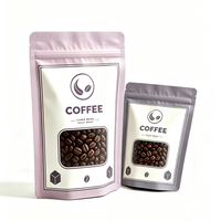 Sachet Doypack Personnalisé avec Logo Imprimé Exclusif, Motif Mat, pour Café Filtré, Fermeture Zippée, Anti-humidité, Qualité Alimentaire