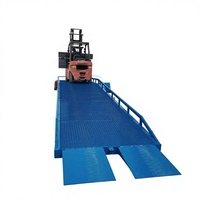 Rampe de chargement hydraulique Lemax LDR10 8 tonnes 10 tonnes 12 tonnes en acier inoxydable, design compact pour la manutention de marchandises légères