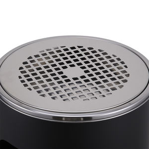 غير القابل للصدأ في الهواء الطلق داخلي حاوية القمامة الصناعية التجارية سلة القمامة مع غطاء سلة سجائر بن WBR085 - Product Image 2