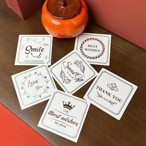 Tarjetas de agradecimiento a granel personalizadas-Tarjeta de agradecimiento de compra rectangular con lámina dorada, tarjeta de recuerdo para negocios - Product Image 2