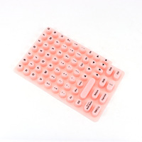 Autocollants en silicone pour clavier, touches surélevées pour manucure longue et autocollants de clavier surélevés pour manucure longue