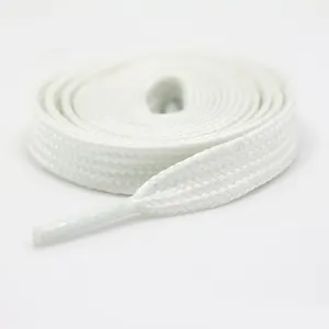 Fluorescent shoelace Midnight Light flat 1cm wide double sports espadrille character stylish white shoe rope