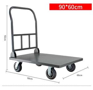 सुपरमार्केट उपयोग के लिए चार पहिया स्टेनलेस स्टील शॉपिंग कार्ट 200 किलोग्राम भार क्षमता औद्योगिक भंडारण ट्रॉली - Product Image 6