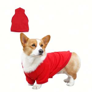 เสื้อผ้าสัตว์เลี้ยงผ้าฝ้ายสีทึบทันสมัยอุปกรณ์ฤดูหนาวสไตล์คลาสสิกสำหรับสุนัข - Product Image 1